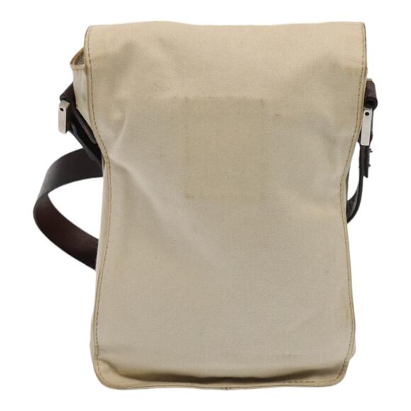 FENDI Canvas Shoulder Bag Beige - Picture 3 of 14